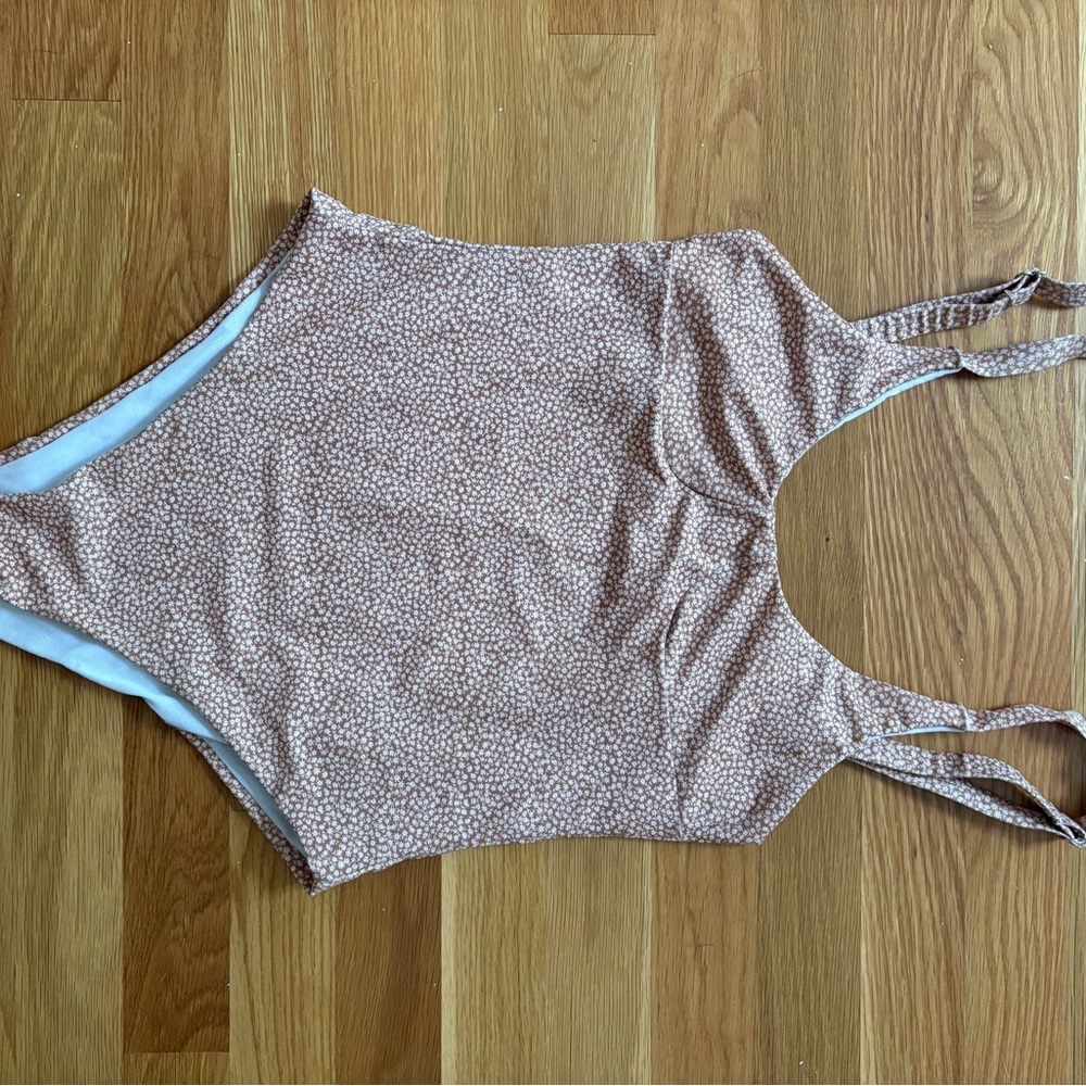 Tan One-Piece Swimsuit from Costa Rica